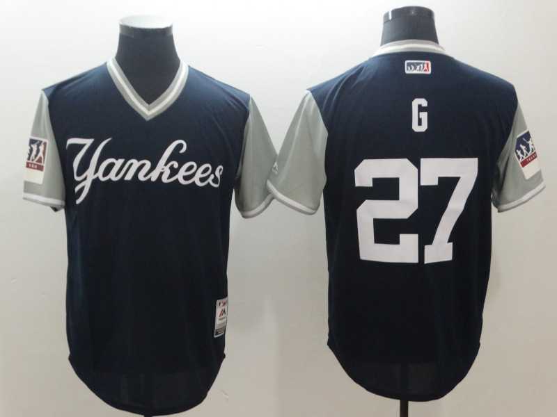 Yankees 27 Giancarlo Stanton G Navy 2018 Players Weekend Authentic Team Jersey,We sell and wholesale Yankees 27 Giancarlo Stanton G Navy 2018 Players Weekend Authentic Team Jersey on line form chian!